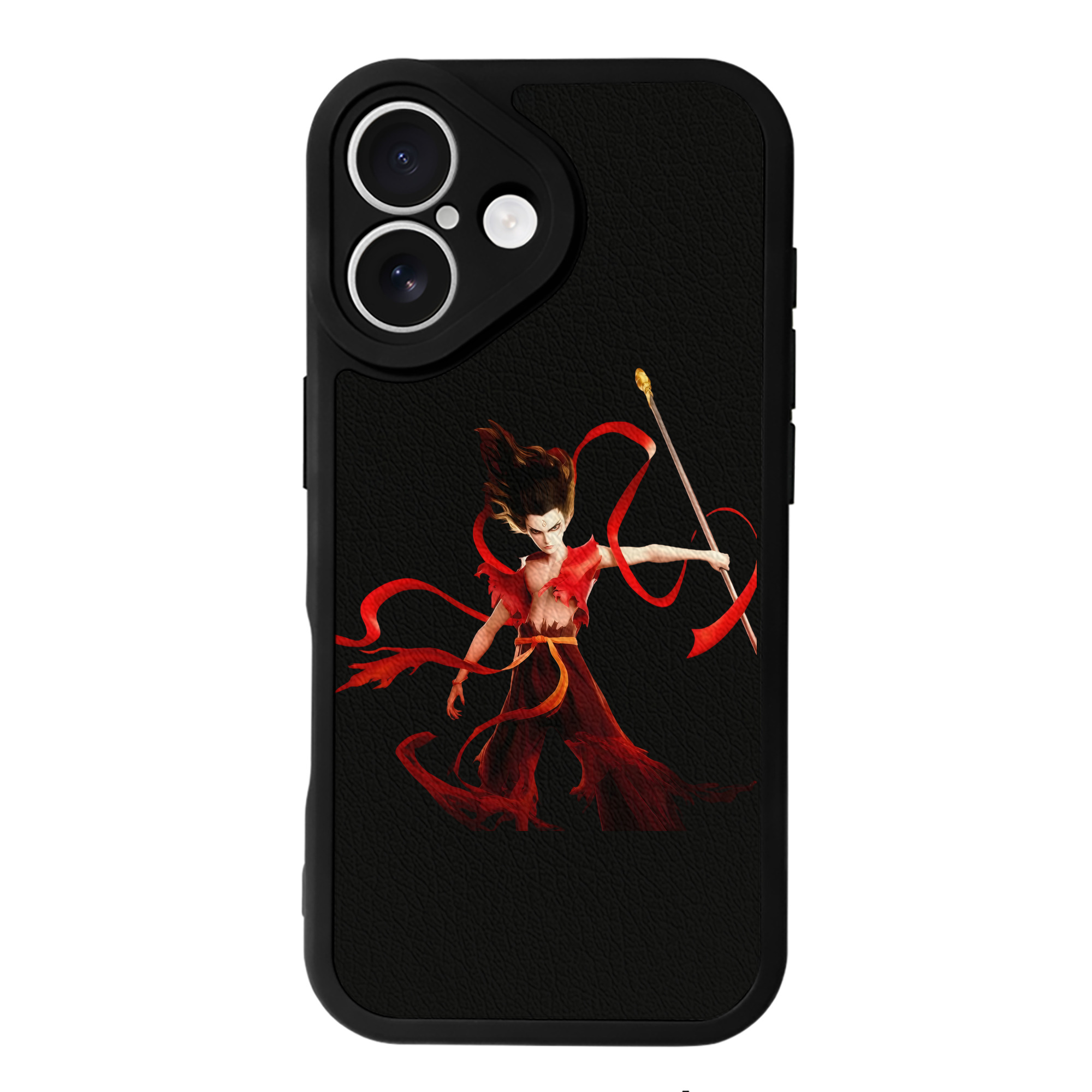 （画像用） Ne Zha 2 ナタ 魔童の大暴れ 【iPhone 16シリーズ対応】シリコンスマホケース（レザー調） 材質：シリコン